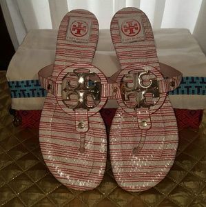 Tory burch red stripe miller